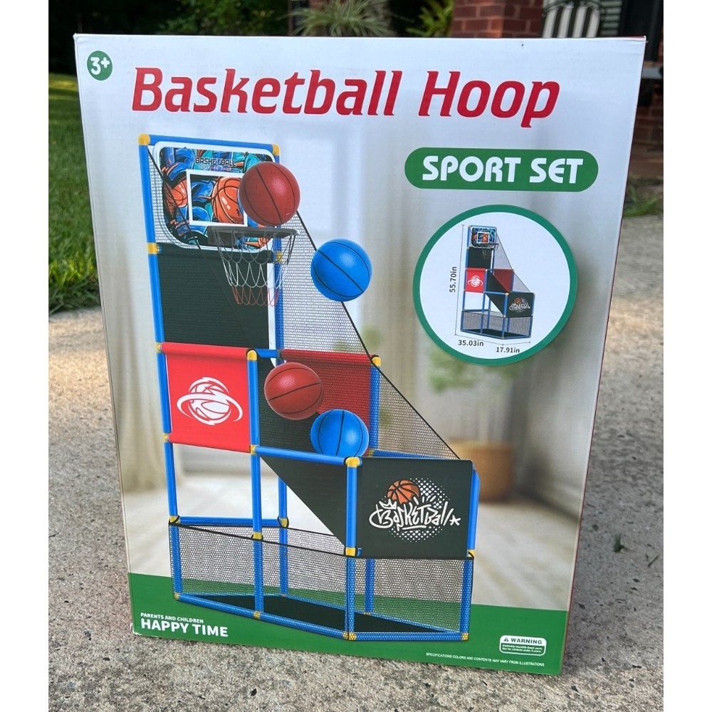 Arcade Basketball Hoop Toy Sport Set Indoor Kids Shootout Game New In Box